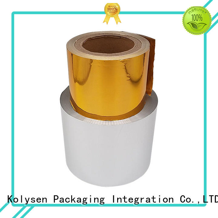 Kolysen no toxic chocolate aluminium wrapping foil Supply for wrapping confectionery