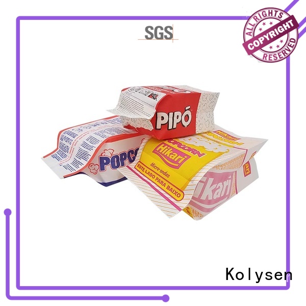 Kolysen new design microwave popcorn paper bag wholesale online shopping used in electronics market