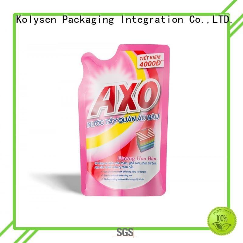 Kolysen shaped pouch directly price for wrapping fruit juice