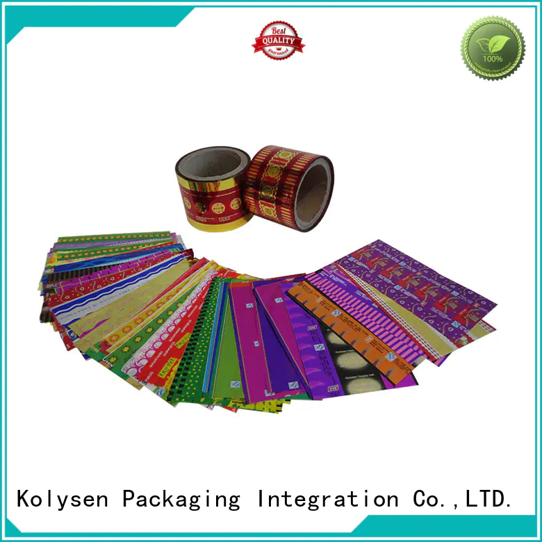popular plastic film packaging from China for tamper evident seals