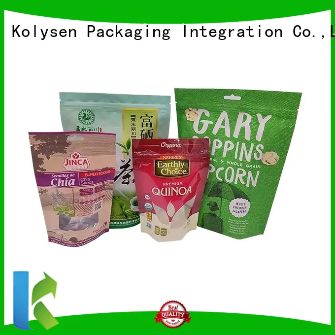 Kolysen stand up pouch bags wholesale manufacturers used in electronics market