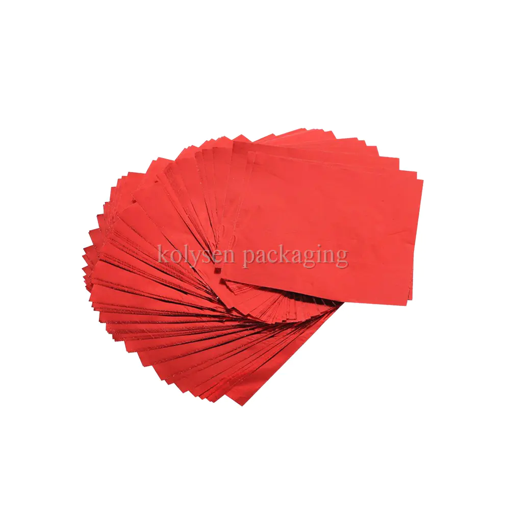 Red Foil Candy Wrappers