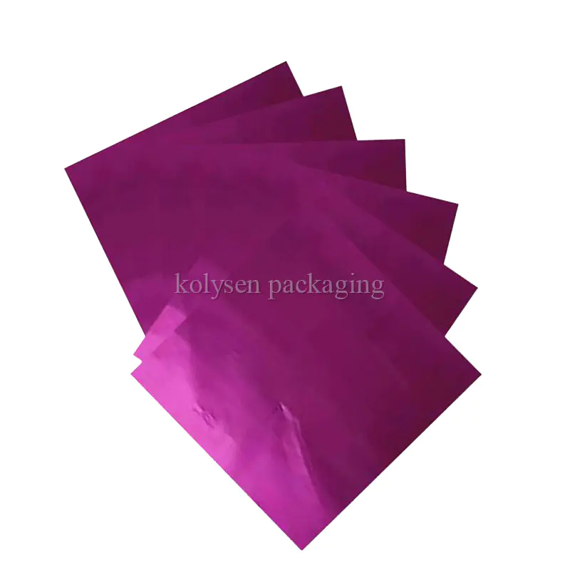 Purple Foil Candy Wrappers