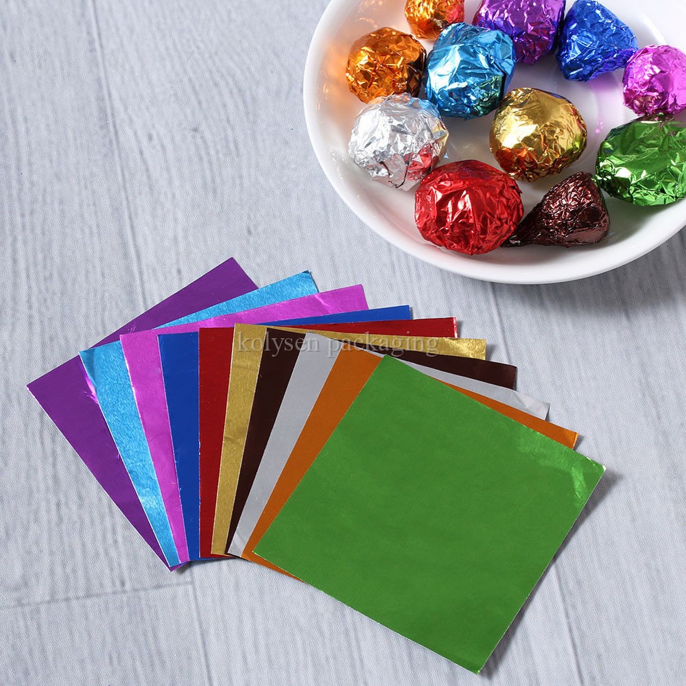 Green Foil Candy Wrappers