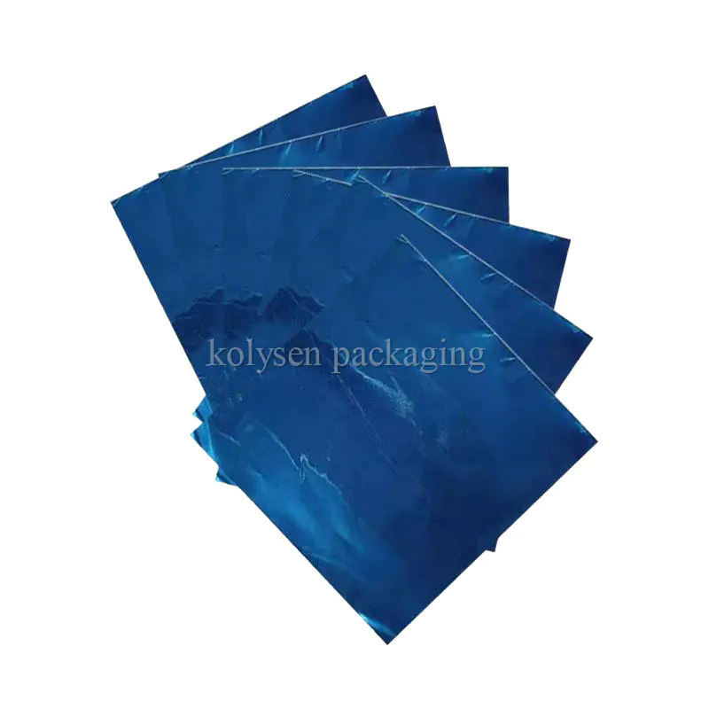 Blue Foil Candy Wrappers