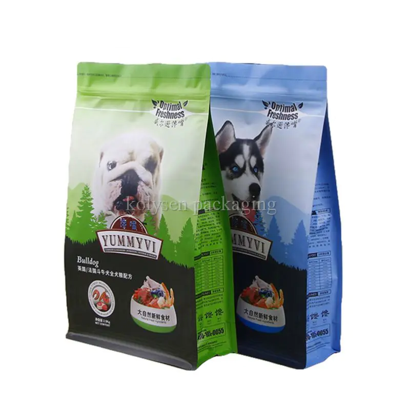 Custom Printed Flat Bottom Pouches for Pet Food