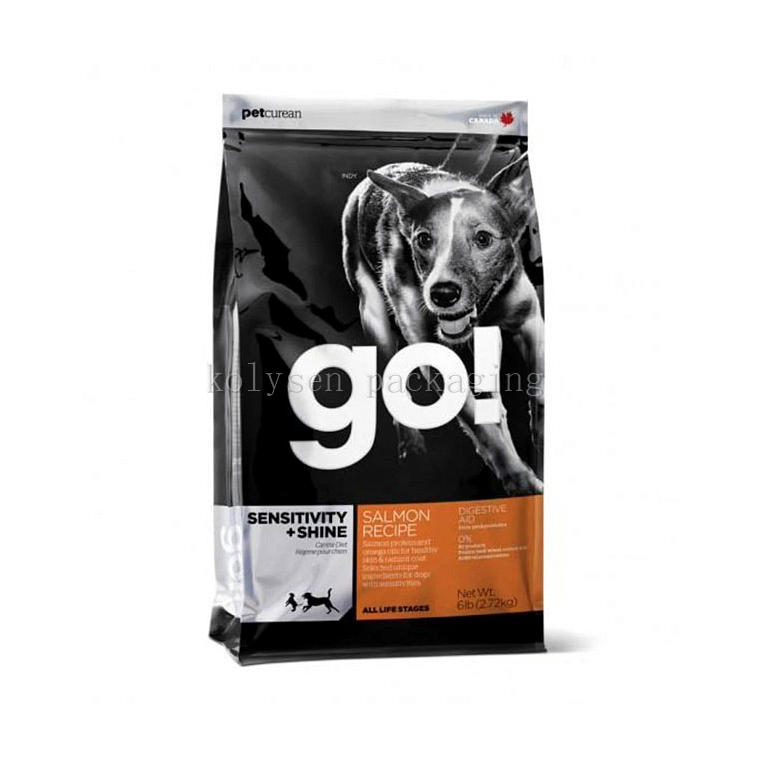 Flat Bottom Side Gusset Pet Dog Food Bag
