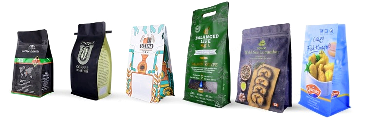 Cereal Packaging Flat Bottom Stand Up Bags