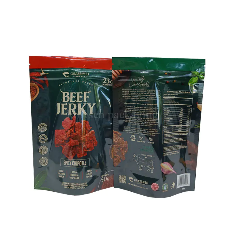 Laminated Foil Food Packaging Bag for Beef Jerky