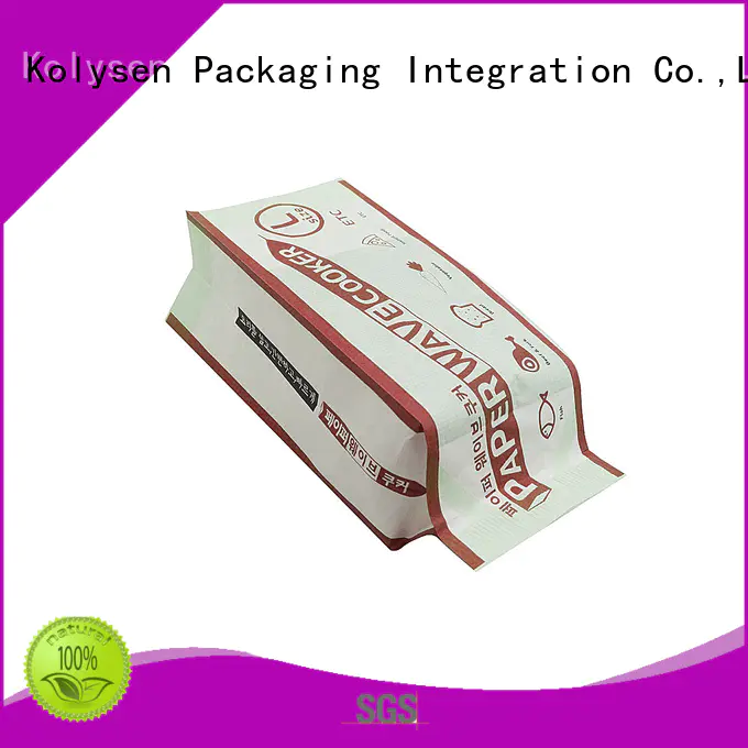 Custom making popcorn in a paper bag for business for microwave food