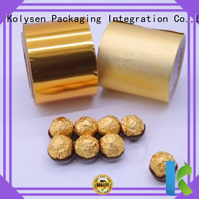 Kolysen Best butter foil paper factory for wrapping chewing gum