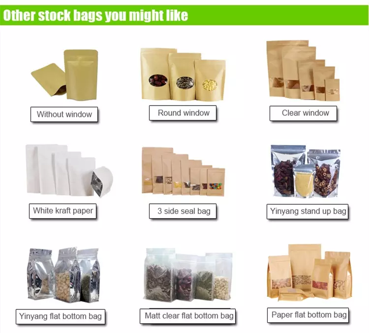 Latest cheap kraft bags manufacturers used to pack coffee ben tea-5