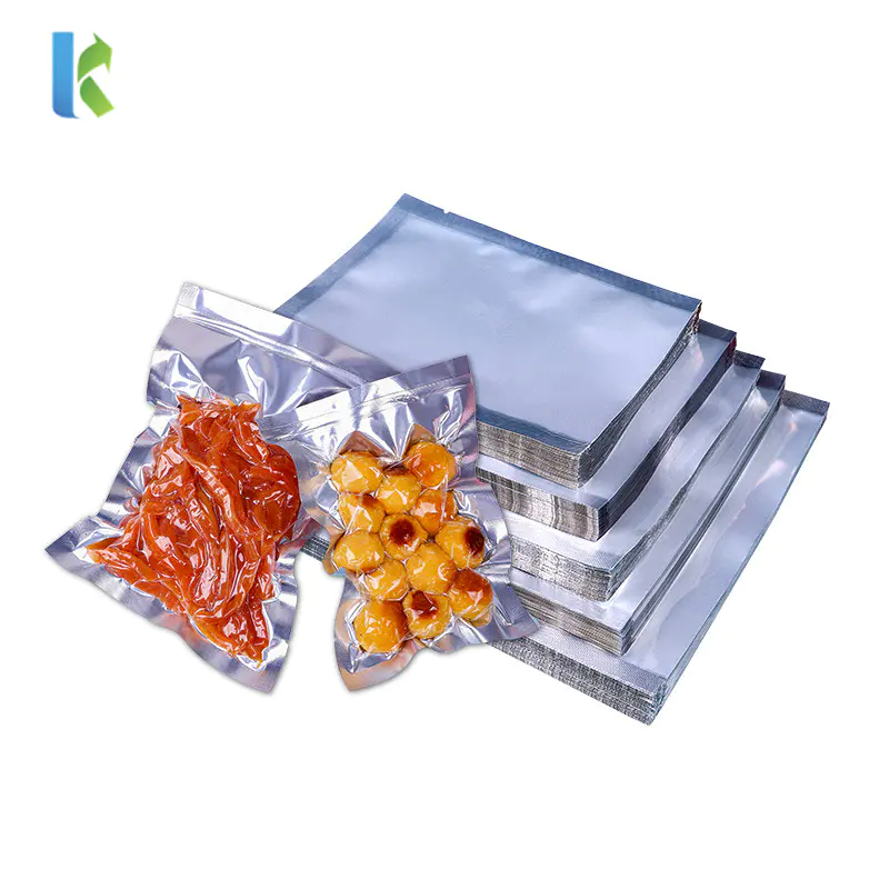 Three Sides Sealing Foil Vacuum Bag with Clear Front