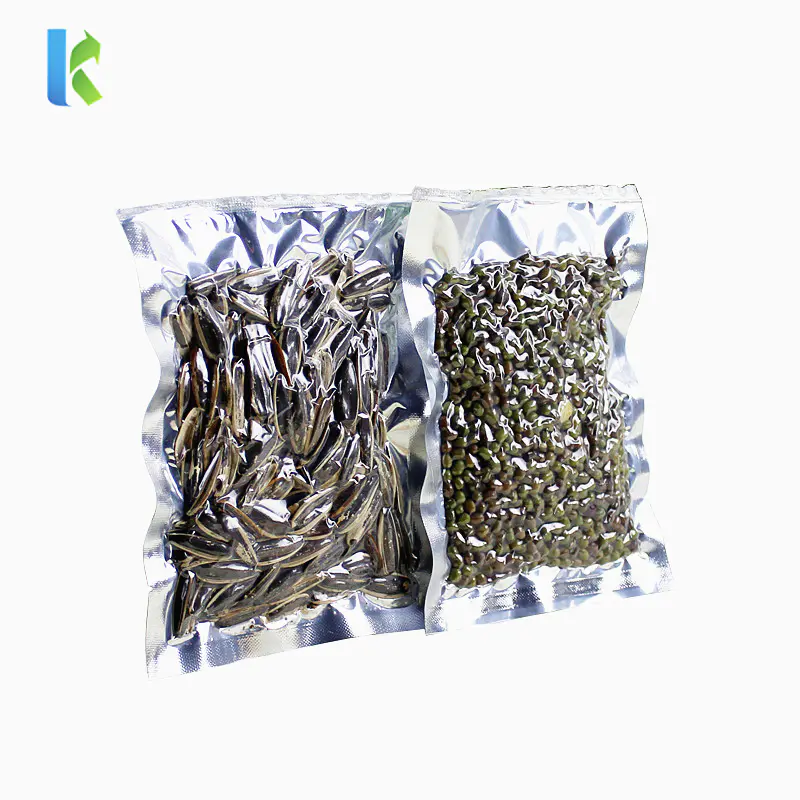 Three Sides Sealing Foil Vacuum Bag with Clear Front