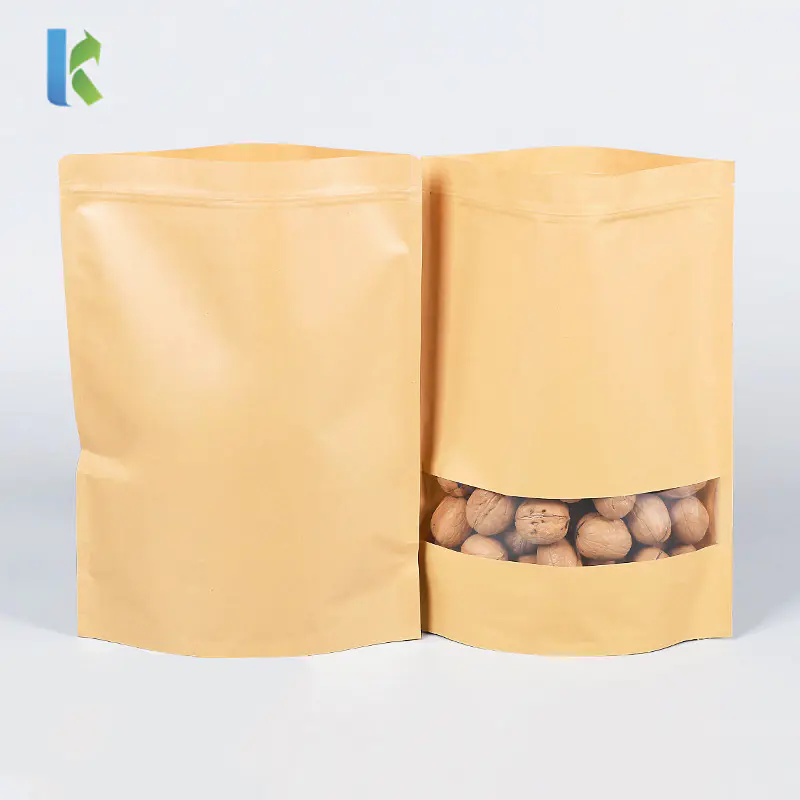 Kraft Paper Pouch Sealable Pouch for Food Candy Storage