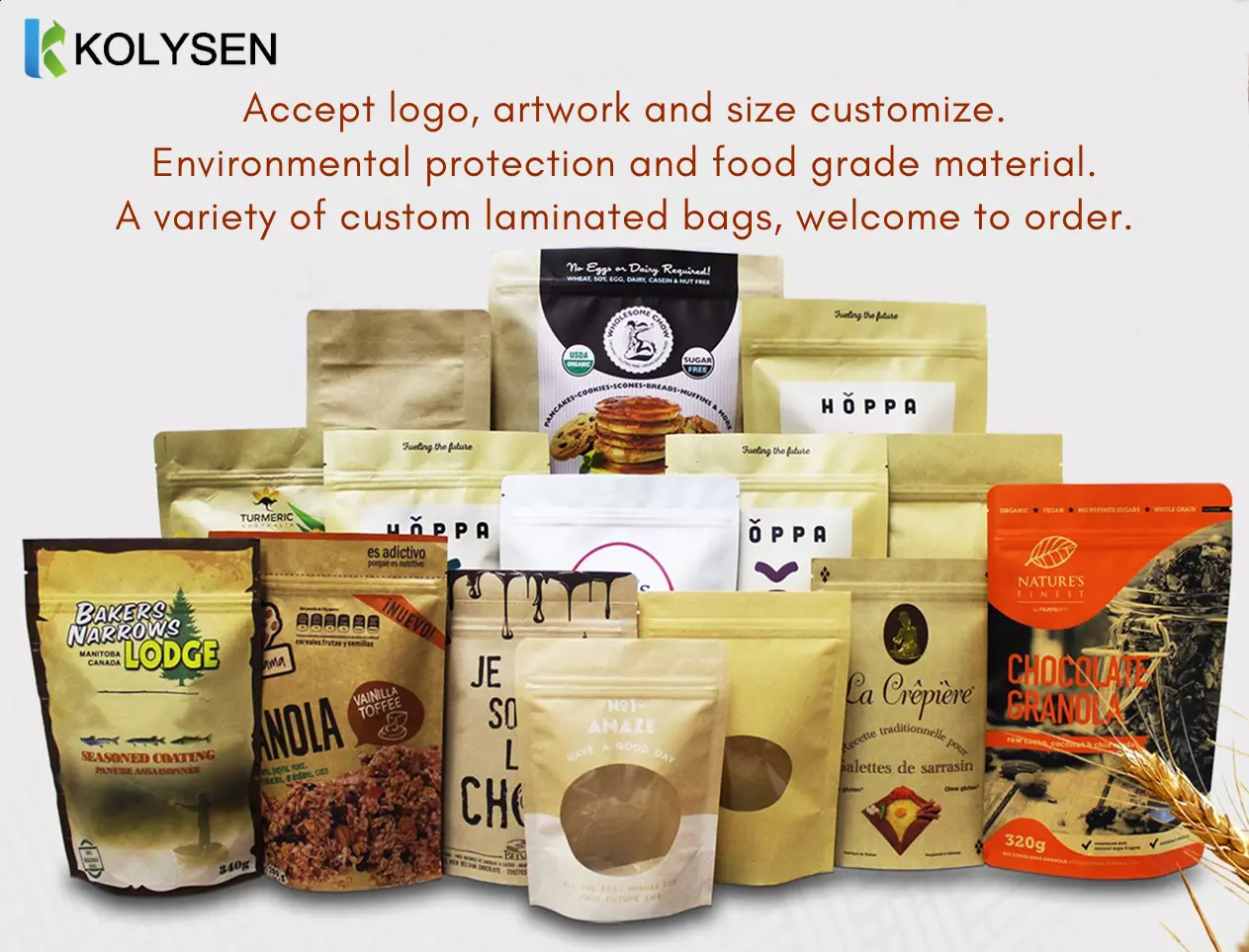 Kolysen High-quality doypack stand up pouch company used in food and beverage-1
