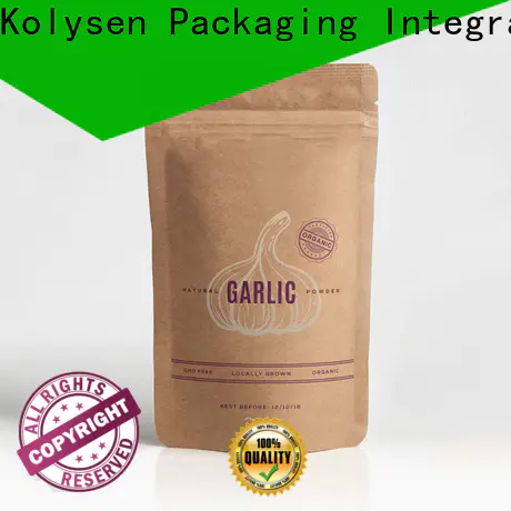 Kolysen High-quality doypack stand up pouch company used in food and beverage