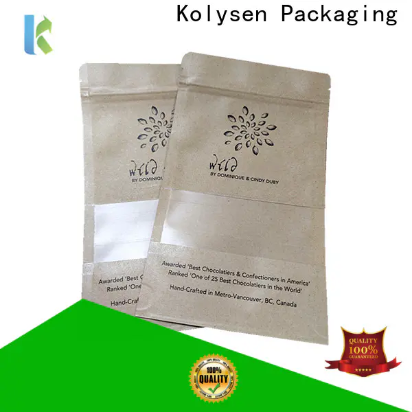 Kolysen High-quality stand up zipper bags wholesale company for food packaging