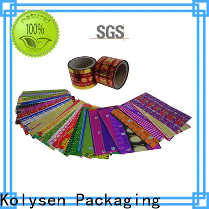 Kolysen Latest plastic film roll manufacturers for food packaging