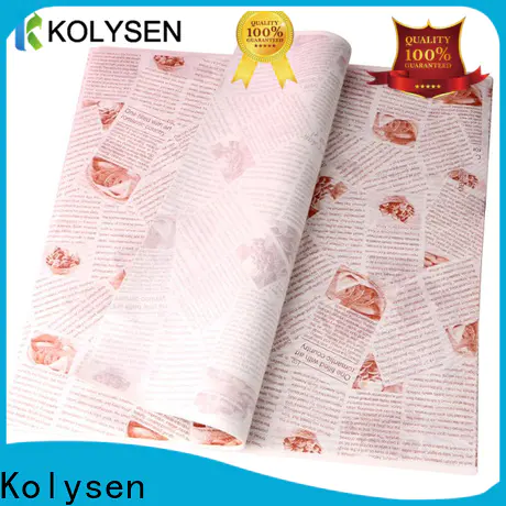 Kolysen printed greaseproof paper for business for sugar packaging