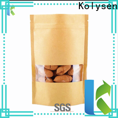 Kolysen Top stand up resealable bags company used in food and beverage