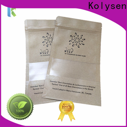 Kolysen Latest rice paper stand up zip pouches factory used in food and beverage