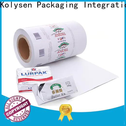Kolysen reynolds foil parchment paper company used in food and beverage