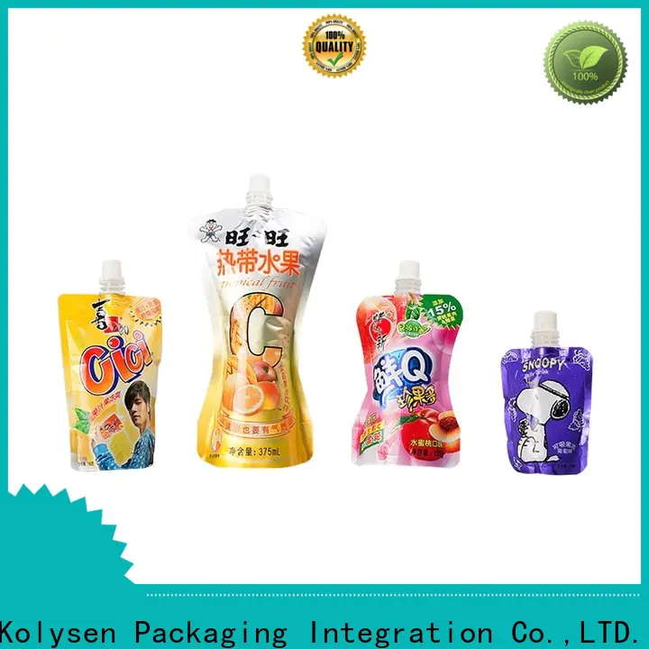 Kolysen food grade doypack packaging buy products from china for wrapping yoghurt