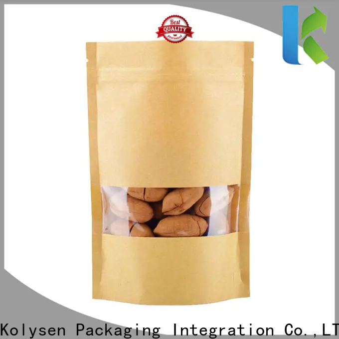 Kolysen shaped stand up pouch manufacturers used in food and beverage