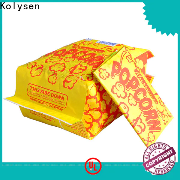 Kolysen microwave popcorn packaging factory for popcorn packaging