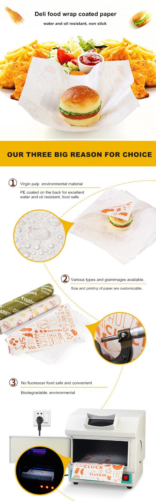 Custom wax paper packaging food for business for food packaging-1