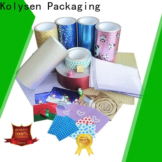 Kolysen aluminium wrapping paper manufacturers used in food and beverage