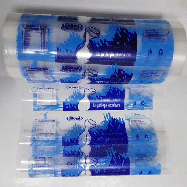 Printed LDPE Automatic Liquid Packaging Film Roll for Water Sachet