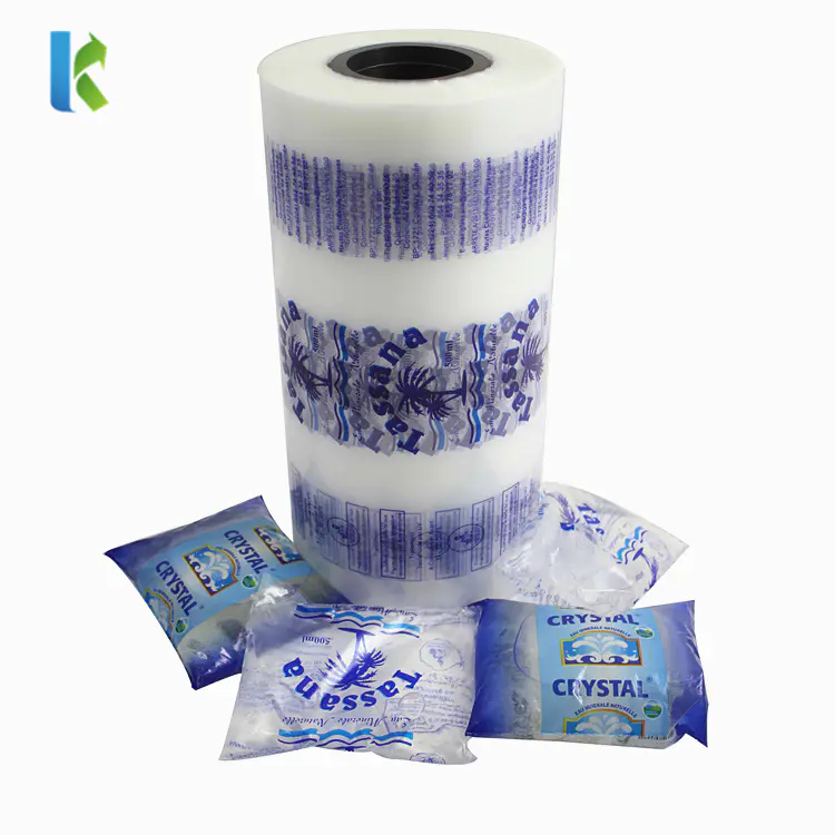 Printed LDPE Automatic Liquid Packaging Film Roll for Water Sachet
