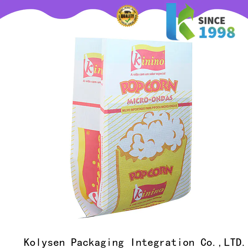 Kolysen microwave popcorn bag size for business for popcorn packaging