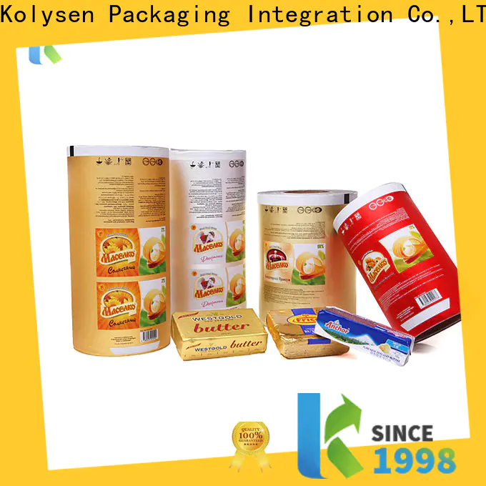 Kolysen Top aluminium foil paper craft Suppliers for food packaging