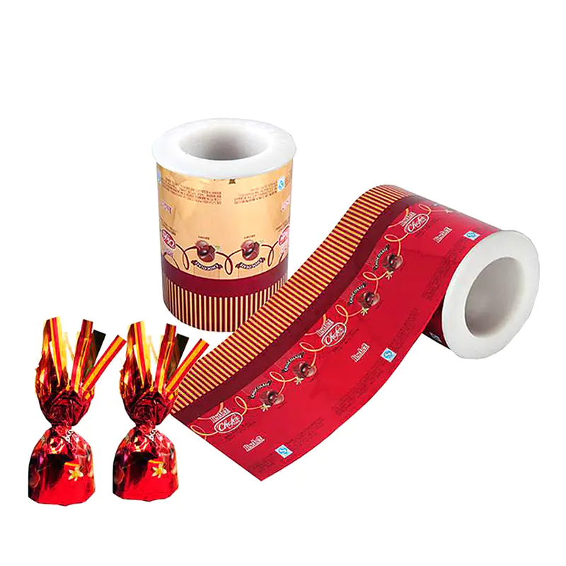 Metallized PET Twist Film Roll Candy Wrapper Packaging Materials