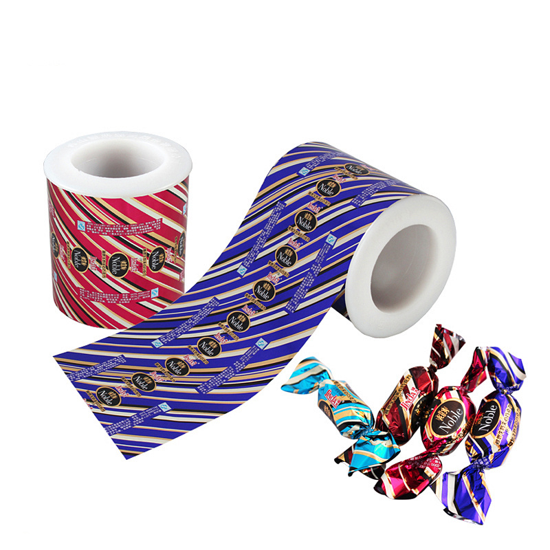 Metallized PET Twist Film Roll Candy Wrapper Packaging Materials