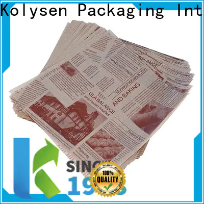 Custom wax paper sheets company for tea packaging
