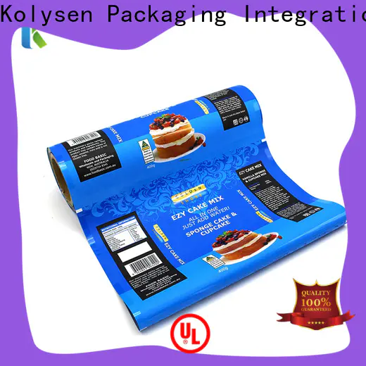 Kolysen laminated plastic packaging manufacturers for food packaging