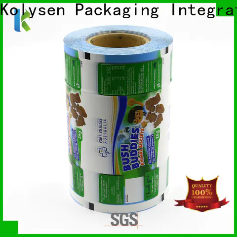 Kolysen Custom plastic roll manufacturers for food packaging