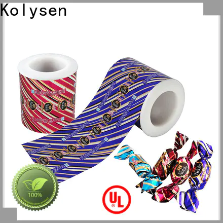 Kolysen chocolate wrapping paper factory for lollipop wrapping