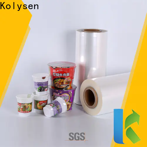 Kolysen polyolefin shrink film manufacturers for business for food packaging