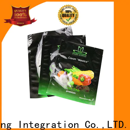 Custom 3 sided seal pouch Supply for food vacuum sealing
