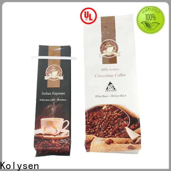 Kolysen High-quality sealable coffee bags shipped to business for tea packaging