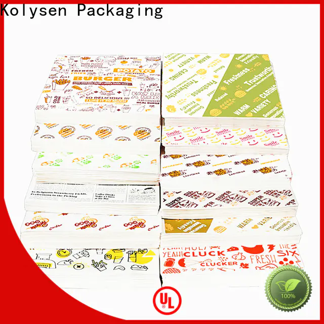 Kolysen grease proof bags manufacturers for tea packaging