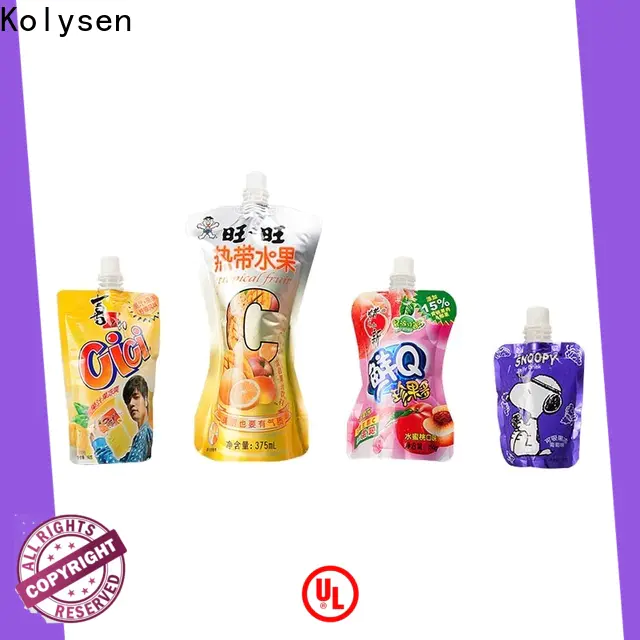 Kolysen stand up pouch bags wholesale wholesale online shopping for wrapping yoghurt