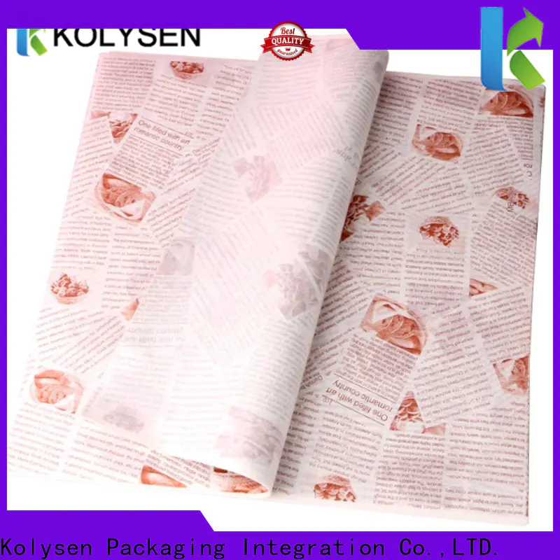 Kolysen New wax paper food bags Suppliers