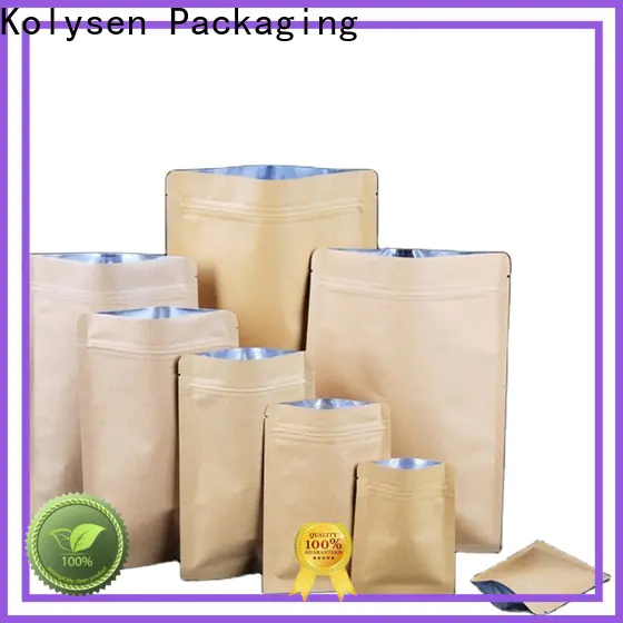 Kolysen zip pouch for food factory used in food and beverage