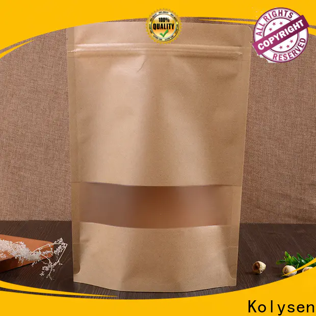 Kolysen biodegradable stand up pouches company for food packaging